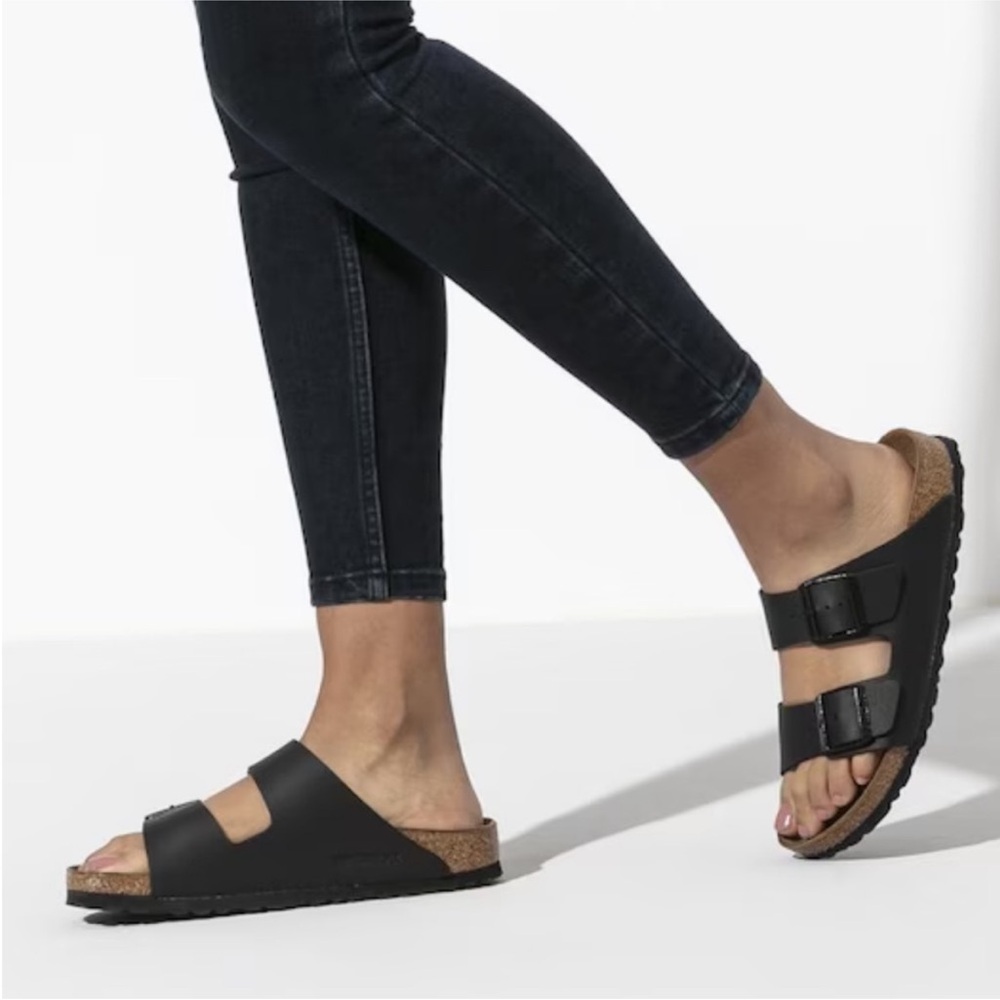 Birkenstock Black Double-Buckle Women’s Sandals - Picture 2 of 7